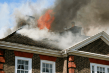 house on fire